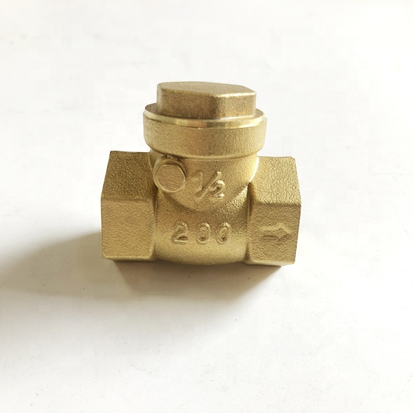 Kj China Factory Brass Swing Check Valve 1/2 Inch Brass Check Valve